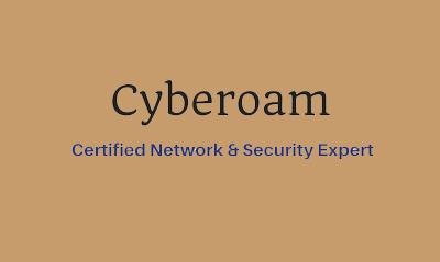 Cyberoam Certified Network & Security Expert Training