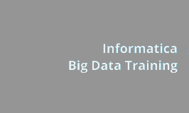 Informatica Big Data Edition Training